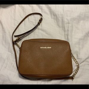 Small brown Michael Kors cross body bag